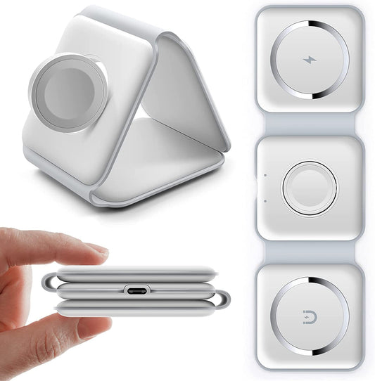 3 in 1 Magnetic Wireless Foldable Fast Charging Pad